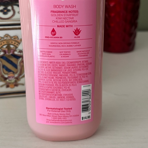 Bath & Body Works Starfruit Sangria Body Wash - Pink - Picture 2 of 2